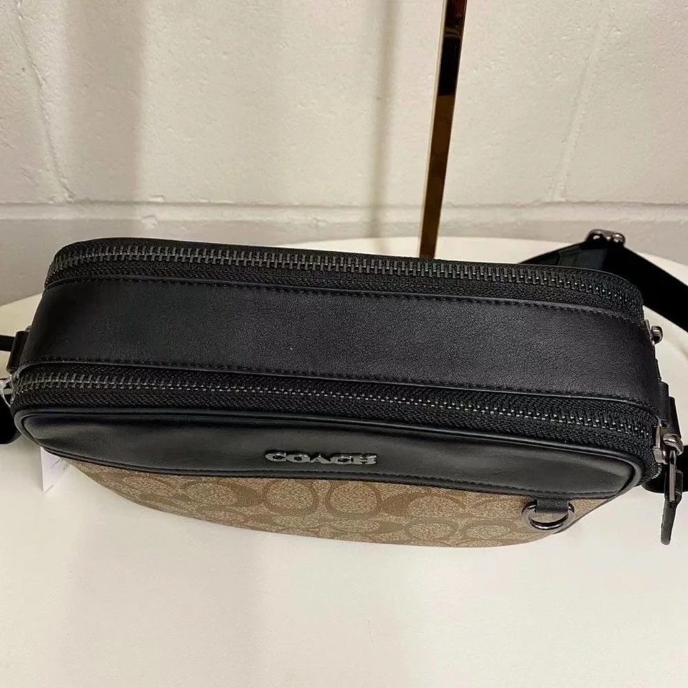 COACH C4149 Graham Crossbody In Signature Canvas Chaki - Picture 3 of 8